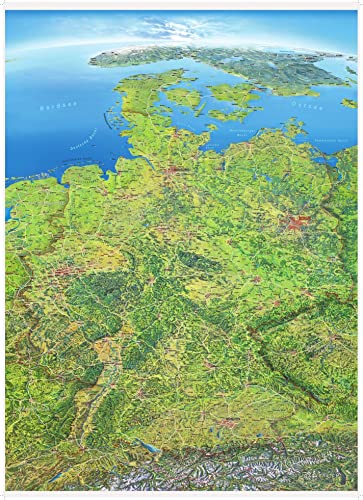 9783943119381: Panoramakarte Deutschland: Poster beleistet