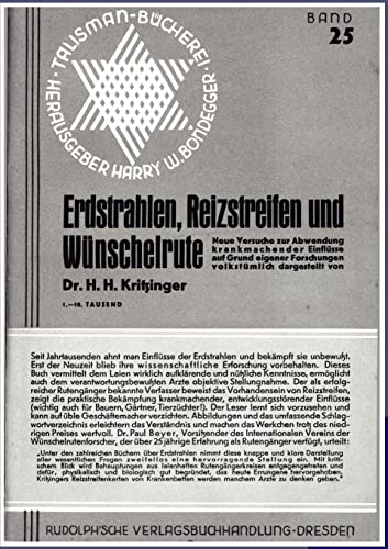 Imagen de archivo de Erdstrahlen, Reizstreifen und Wnschelrute (German Edition) a la venta por Lucky's Textbooks