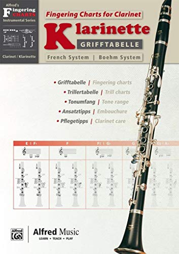 Imagen de archivo de Grifftabelle Klarinette Boehm System / Fingering Charts For Bb-Clarinet French System: Zweisprachige Grifftabelle Fr Die Boehm-Klarinette Mit Trillertabelle, Ansatz- Und Pflegetipps a la venta por Revaluation Books