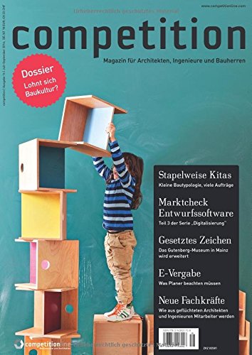 Beispielbild fr competition (Ausgabe 16 / Juli-Sept. 2016) / Magazin fr Architekten, Ingenieure und Bauherren [Broschiert] zum Verkauf von Buchpark
