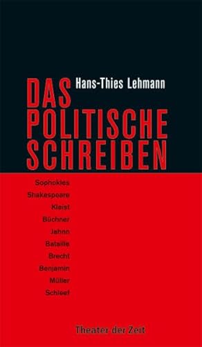 Beispielbild fr Lehmann, H: Politische Schreiben zum Verkauf von Einar & Bert Theaterbuchhandlung