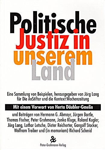 Stock image for Politische Justiz in unserem Land for sale by medimops