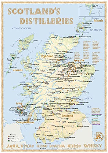 Beispielbild fr Whisky Distilleries Scotland - Tasting Map zum Verkauf von Blackwell's