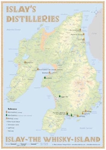 Imagen de archivo de Whisky Distilleries Islay - Tasting Map a la venta por Blackwell's