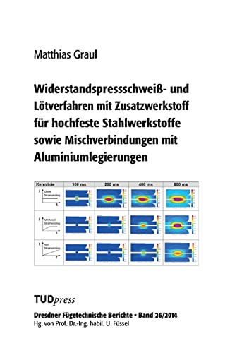 9783944331829: Widerstandspressschwei- und Ltverfahren mit Zusatzwerkstoff fr hochfeste Stahlwerkstoffe sowie Mischverbindungen mit Aluminiumlegierungen (German Edition)