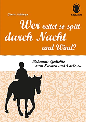 Imagen de archivo de Wer reitet so spt durch Nacht und Wind? -Language: german a la venta por GreatBookPrices