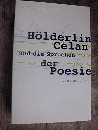 Imagen de archivo de Hlderlin, Celan und die Sprachen der Poesie (Marbacher Magazin / 1986 ff.) a la venta por medimops