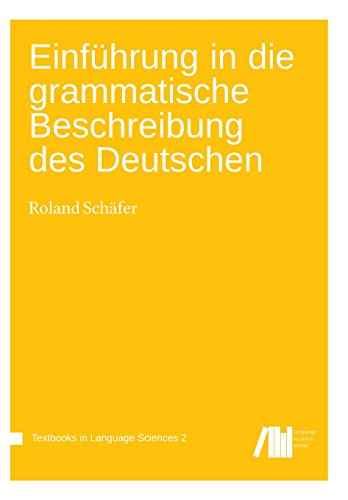 9783944675534: Einfhrung in die grammatische Beschreibung des Deutschen