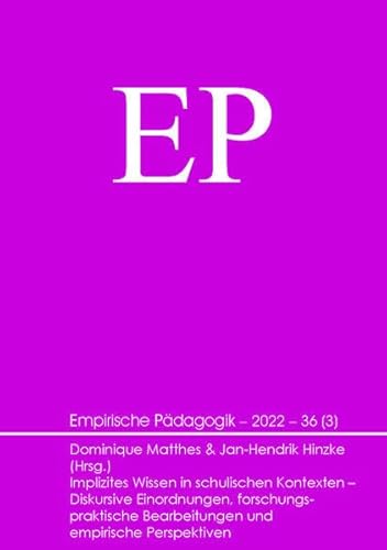9783944996851: Implizites Wissen in schulischen Kontex