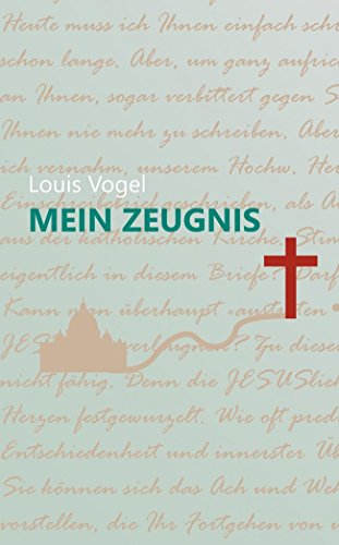 9783945119112: Mein Zeugnis - Vogel, Louis