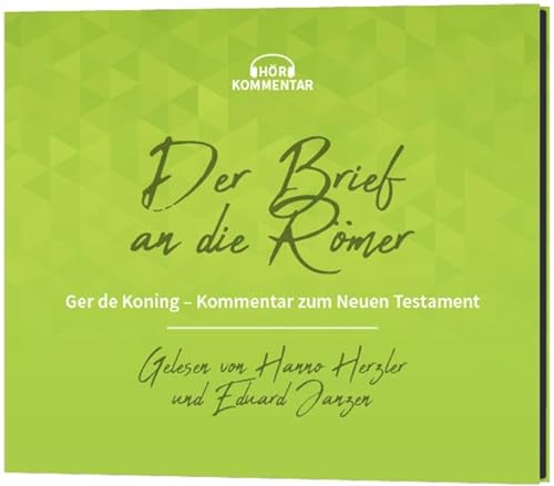Stock image for Der Brief an die Rmer (mp3-CD): Ger de Koning - Kommentar zum Neuen Testament for sale by medimops