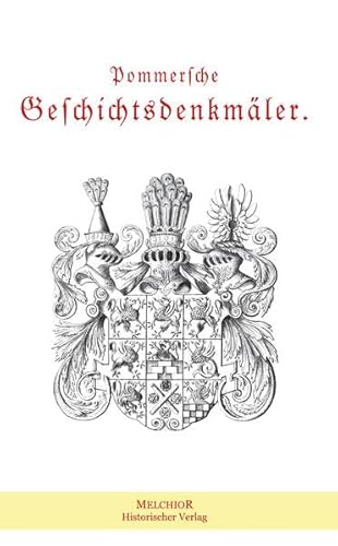 Beispielbild fr Pommersche Geschichtsdenkmler zum Verkauf von Ammareal