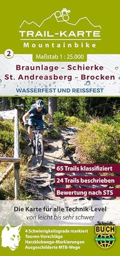 Beispielbild fr MTB (Mountain-Bike) Trail-Karte Harz 2: Braunlage - Schierke - St. Andreasberg - Brocken 1 : 25 000 zum Verkauf von Blackwell's