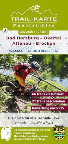Beispielbild fr MTB Trail-Karte Harz: Bad Harzburg - Okertal - Altenau - Brocken 1 : 25 000 zum Verkauf von Blackwell's