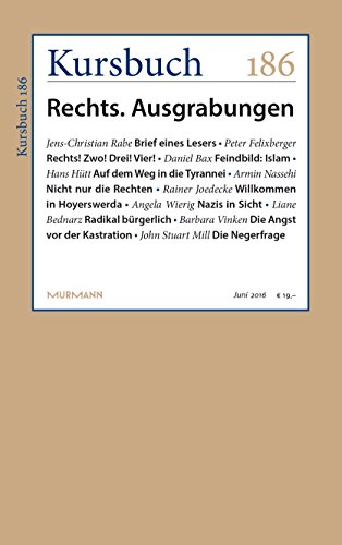 Imagen de archivo de Kursbuch 186: Rechts. Ausgrabungen a la venta por medimops