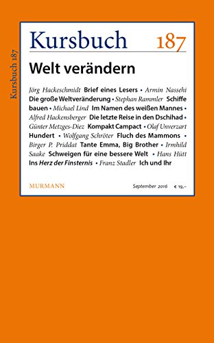 Stock image for Kursbuch 187: Welt verndern for sale by medimops