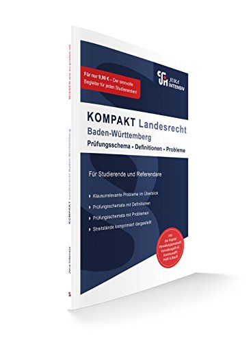 9783946549512: KOMPAKT Landesrecht - Baden-Wrttemberg: Prfungsschema - Definitionen - Probleme