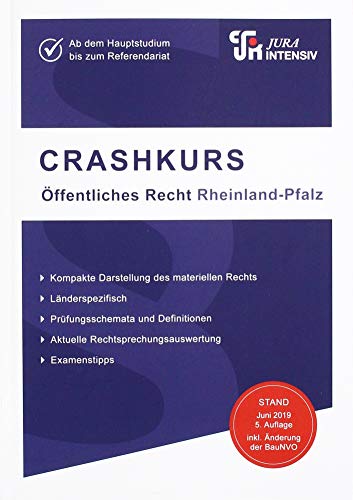 Beispielbild fr CRASHKURS ffentliches Recht - Rheinland-Pfalz: Lnderspezifisch - Fr Examenskandidaten und Referendare (Crashkurs / Lnderspezifisch - Fr Examenskandidaten und Referendare) zum Verkauf von medimops