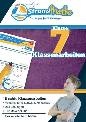 Beispielbild fr Mathematik Klassenarbeits-Trainer Klasse 7 ? StrandMathe: Mathearbeit simulieren, Ergebnisse prfen, selbst benoten, Lernlcken aufdecken! zum Verkauf von medimops