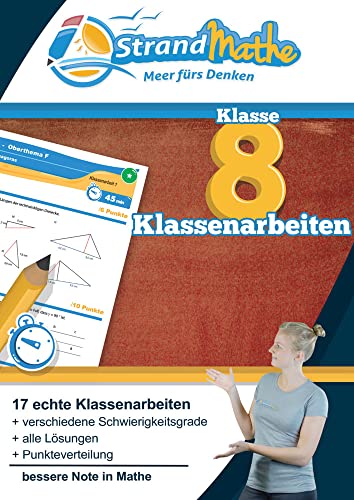 Stock image for Mathematik Klassenarbeitstrainer Klasse 8 - StrandMathe -Language: german for sale by GreatBookPrices