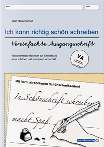 Stock image for Ich kann richtig schn schreiben - Vereinfachte Ausgangsschrift VA -Language: german for sale by GreatBookPrices