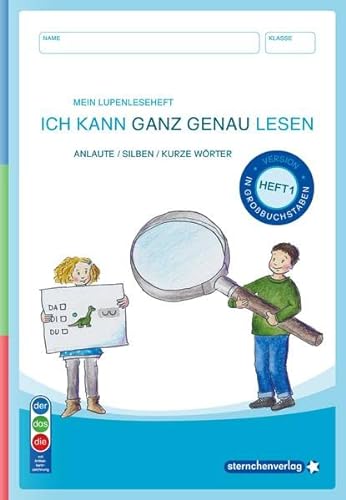 Stock image for ICH KANN GANZ GENAU LESEN - HEFT 1 - AUSGABE: IN GROBUCHSTABEN - Mein Lupenleseheft for sale by GreatBookPrices
