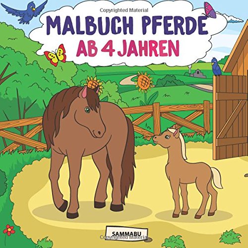 Stock image for Malbuch Pferde ab 4 Jahren: Die schnsten Pferde, Fohlen und Ponys zum kreativen Ausmalen for sale by medimops