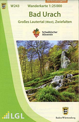 Beispielbild fr Bad Urach - Groes Lautertal (West), Zwiefalten Wanderkarte 1:25000 zum Verkauf von Blackwell's