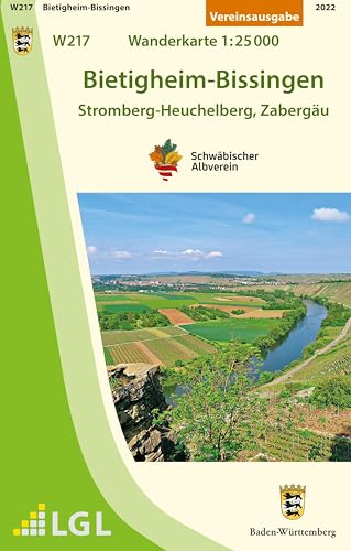 Beispielbild fr W217 Bietigheim-Bissingen - Stromberg-Heuchelberg, Zabergu: Wanderkarte 1:25.000 (Karte des Schwbischen Albvereins) zum Verkauf von medimops