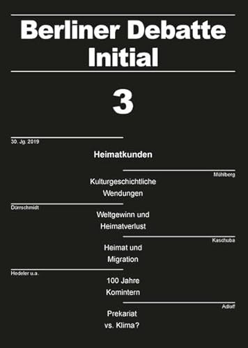 Stock image for Heimatkunden (Berliner Debatte Initial / Zeitschrift fr sozialwissenschaftlichen Diskurs) for sale by medimops