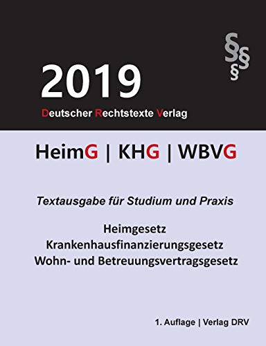 Stock image for HeimG KHG WBVG: Heimgesetz; Krankenhausfinanzierungsgesetz; Wohn- und Betreuungsvertragsgesetz for sale by medimops