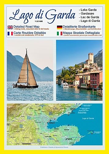 9783947895106: Gardasee - Lago di Garda (Mastab 1:33.000): Detaillierte Straenkarte + Wanderwege, Mountainbike- und 4x4-Strecken