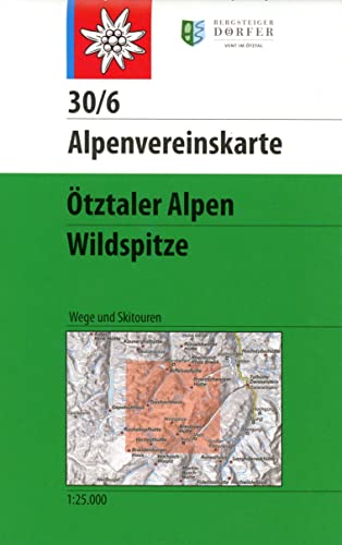 Beispielbild fr tztaler Alpen, Wildspitze: Wege und Skitouren - Topographische Karte 1:25.000 (Alpenvereinskarten) zum Verkauf von medimops
