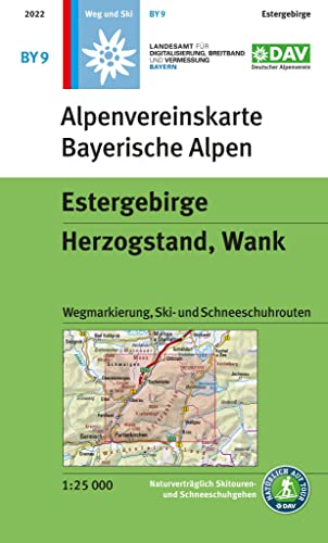 Beispielbild fr Estergebirge, Herzogstand, Wank: Wegmarkierung, Ski- und Schneeschuhrouten (Alpenvereinskarten) zum Verkauf von medimops