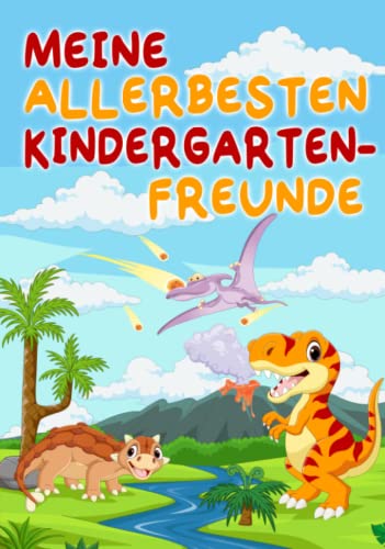 Stock image for Meine allerbesten Kindergarten-Freunde: Freundebuch im Dino-Design zur Erinnerung an die Kindergartenzeit: Schwarz-Wei Edition zum Ausfllen und Ausmalen fr kreative Kinder (German Edition) for sale by GF Books, Inc.