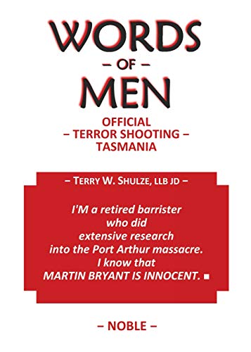 Stock image for WORDS OF MEN Official Terror Shooting Tasmania for sale by PBShop.store US