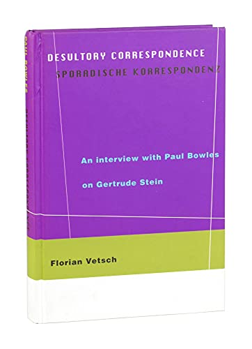 9783952049778: Desultory correspondence = Sporadische Korrespondenz (English and German Edition)