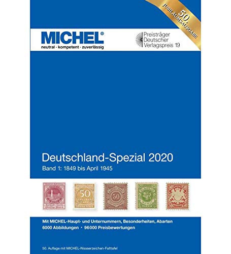 9783954023011: Michel Deutschland-Spezial 2020 - Band 1: 1849 bis April 1945