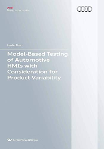 9783954041497: Model-Based Testing of Automotive HMIs with Consideration for Product Variability