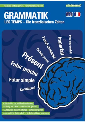 9783954130368: mindmemo Lernfolder - Les temps - Die franzsischen Zeiten - Zusammenfassung: genial-einfache Grammatik Lernhilfe - PremiumEdition (foliert): 0