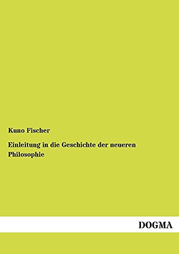 9783954545544: Einleitung in die Geschichte der neueren Philosophie