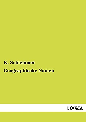 Imagen de archivo de Geographische Namen (German Edition) a la venta por Lucky's Textbooks