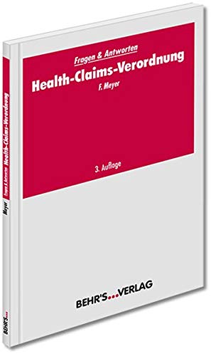 Beispielbild fr Health-Claims-Verordnung zum Verkauf von Buchmarie