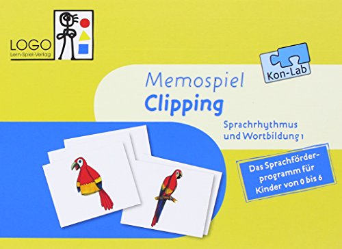 9783954691258: KonLab Die Wortfabrik. Sprachrhythmus und Wortbildung 1 "Clipping". Lernspiel: Memospiel