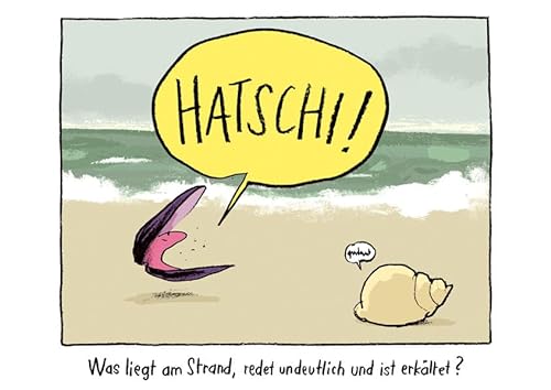 9783954701384: ""Was liegt am Strand und redet undeutlich""-Postkartenset ""Niesnuschel""