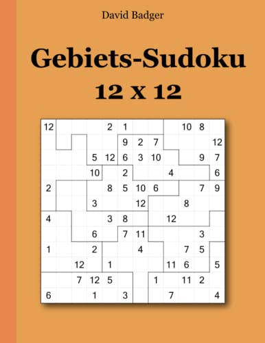 Stock image for Gebiets-Sudoku 12 x 12 (German Edition) for sale by GF Books, Inc.