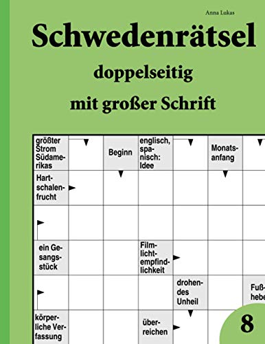 Beispielbild fr Schwedenrtsel doppelseitig mit groer Schrift 8 (German Edition) zum Verkauf von Books Unplugged