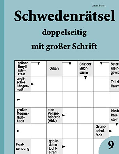 Beispielbild fr Schwedenrtsel doppelseitig mit groer Schrift 9 (German Edition) zum Verkauf von Book Deals