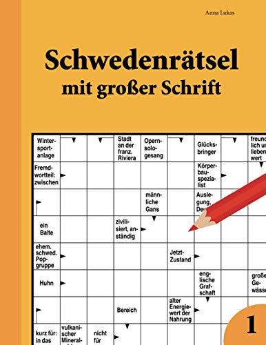 Beispielbild fr Schwedenrtsel mit groer Schrift 1 (German Edition) zum Verkauf von Books Unplugged