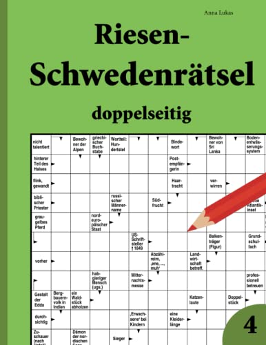 Beispielbild fr Riesen-Schwedenrätsel doppelseitig 4 zum Verkauf von WorldofBooks